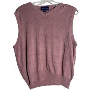 Alan Flusser V-Neck Mauve Sweater Vest